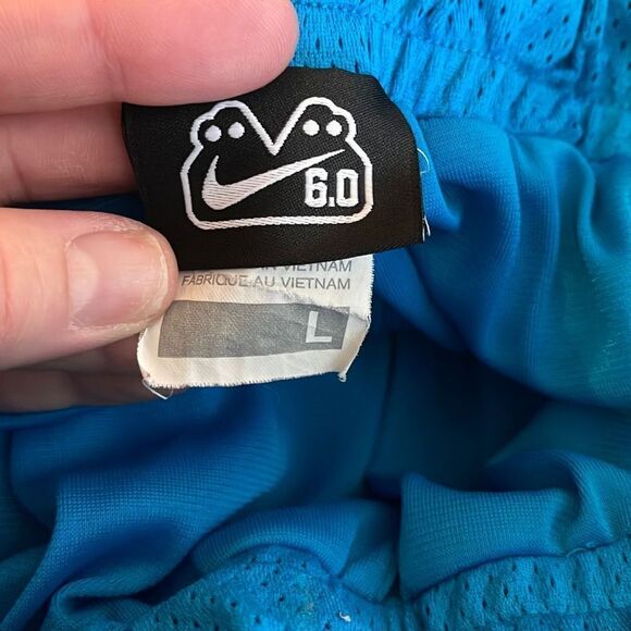 Nike 6.0 Men’s Blue Gray Mesh Shorts size Large - Picture 5 of 6
